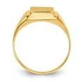 thumbnail image 2 of Real 14kt Yellow Gold 9.0x8.0mm Open Back Signet Ring Size: 7; for Adults and Teens; for Women and Men, 2 of 5