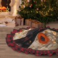 thumbnail image 5 of Kdxio Black Cat in Wildflowers Print Christmas Tree Skirt Christmas Xmas Tree Skirts Mat for New Year Holiday Christmas Party Decorations-30", 5 of 6