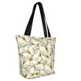 thumbnail image 2 of Gaeub Different Butterflys Printed Tote Bag Grocery Bag Reusable Shoulder Bag with Zip for School Kitchen Park DIY, 2 of 9