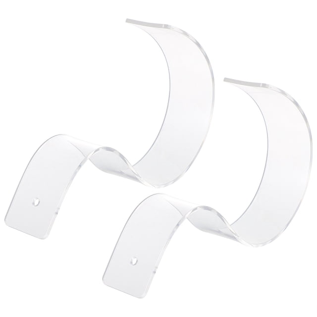 CIMAXIC 2pcs Transparent Acrylic Belt Display Stands Clear Belt Rack Holder for Shop Store,7.09"X3.94"X1.57"