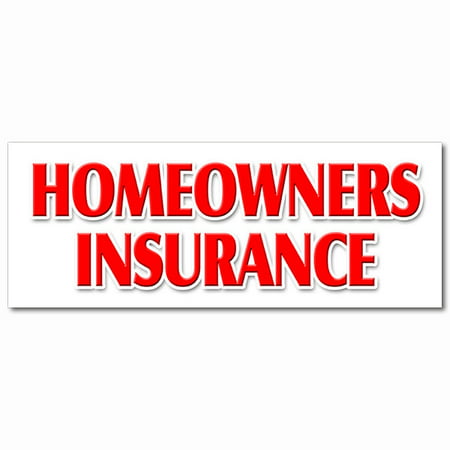 12" HOMEOWNERS INSURANCE DECAL sticker home owners house building apts