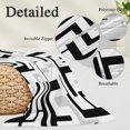 thumbnail image 3 of Modern Geometric Black Body Pillow Cover 20 x 60 Inch Decorative Pillow Cover Abstract Minimalist Artwork Lines Lumbar Pillowcase Seasonal Rectangle Cushion Case for Couch Sofa Bed Living Room, 3 of 9