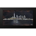 thumbnail image 2 of Jenner, Roya 14x9 Black Modern Framed Museum Art Print Titled - Abstract NYC Skyline, 2 of 5