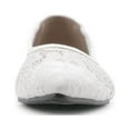 thumbnail image 3 of Ollio Women's Shoes Floral Lace Breathable Pointed Toe Ballet Flats F207, 3 of 6