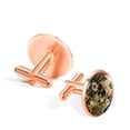 thumbnail image 3 of PhooArto Men's Classic Stainless Steel, Daisy Butterfly Sugar Skull Cufflinks Business Wedding Shirts, Rose Gold, 3 of 7