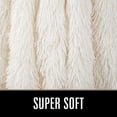 thumbnail image 6 of Lochas Soft Shaggy Blanket Plush Bed Cozy Sherpa Fluffy Blankets for Couch Chair Sofa,50"x60",Cream White, 6 of 8