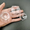 thumbnail image 2 of SHISUYAN 3PCS Crystal Ball Display Base Acrylic Round Ball Display Stand (L Transparent), 2 of 8