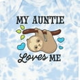 thumbnail image 4 of Inktastic My Auntie Loves Me with Sloth and Hearts Boys or Girls Baby Bodysuit, 4 of 5