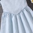 thumbnail image 4 of XXWXYD Robe d'Été Sans Manches pour Filles avec Nœud, Bretelles Plissées, Taille Haute, Ligne A, Enfants 7-12 Ans, Robe de Fête Décontractée, 4 of 8