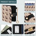 Cartoon Dachshund Small Wallet for Women RFID Blocking Bifold PU ...