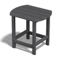 thumbnail image 2 of LOYALICE HDPE Indoor & Outdoor Side Table – Weatherproof, Multi-Use End Table with Curved Edge for Patio, Bedroom & Living Room, Gray, 2 of 7
