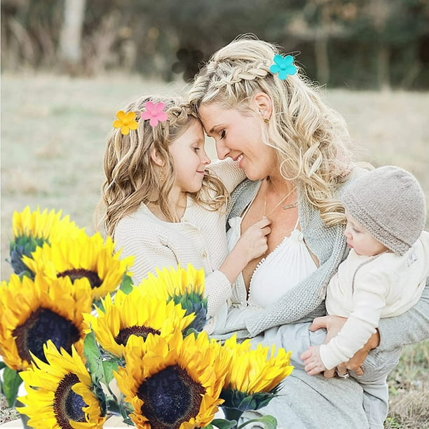Large flower hair clip deals