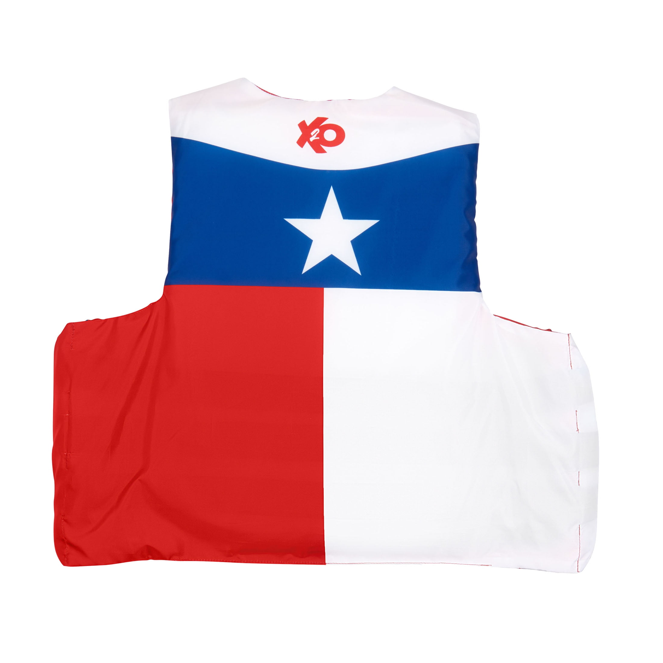 X2O 4 Buckle Life Vest and Jacket S/M Texas State Flag, Red and Blue