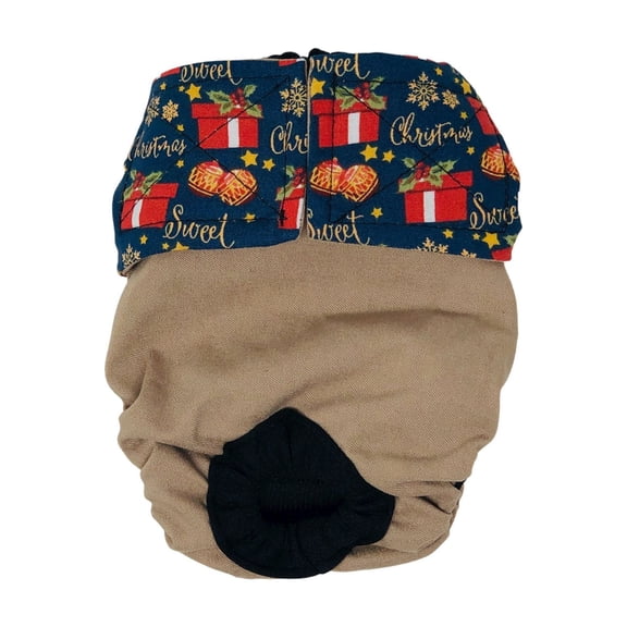 Barkertime Christmas Presents on Brown Dog Diaper