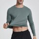 thumbnail image 3 of Camiseta de manga larga informal para hombre, ropa deportiva para correr, de secado rápido, sudadera de entrenamiento de baloncesto, primavera y otoño, 3 of 4