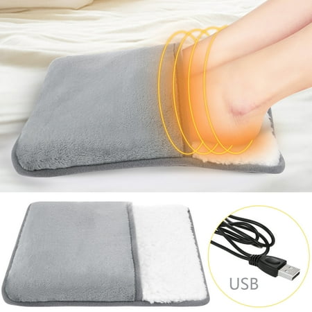 

Skard USB Electric Heating Pad Feet Warm Slippers Winter Hand/Foot Warmer Washable