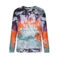 thumbnail image 4 of Camiseta de manga larga con cuello redondo para mujer a la moda, blusa suelta con estampado de otoño Pompotops  FGAJ19813, 4 of 5