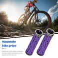 thumbnail image 3 of Toudaret Bicycle Handlebars Shock-absorbing Bicycle Grips 1 Pair Ergonomic Non-slip Bicycle Handlebar Grips with Plugs Shock-absorbing for Mountain, 3 of 8