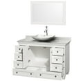 thumbnail image 2 of Wyndham Collection Wcv800048swhcmovm24 48" Free Standing Vanity Set - White, 2 of 7