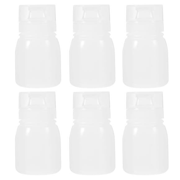6pcs Condiment Porous Squeeze Bottles Small Salad Dressing Container Squeeze Bottles for Sauces