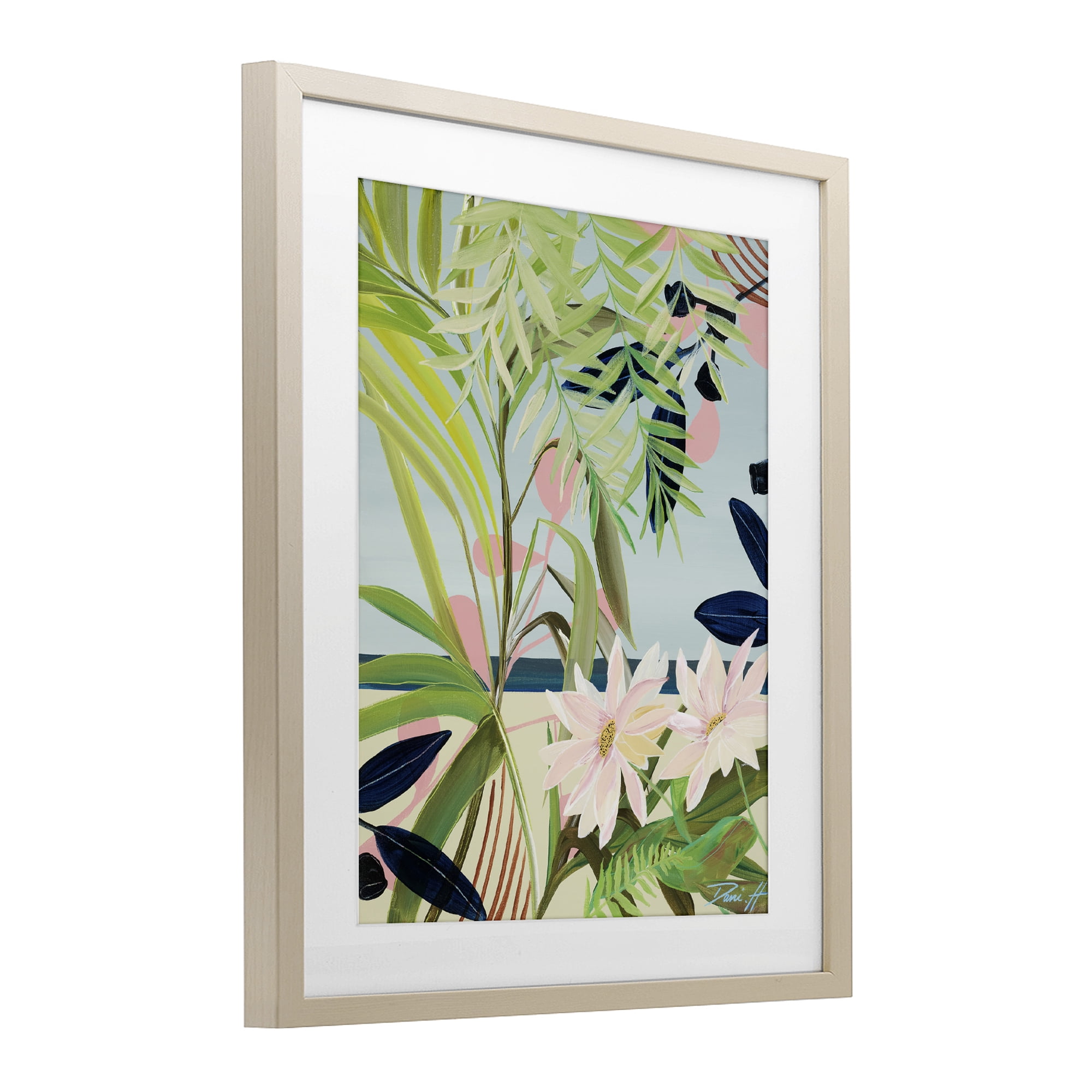 Stupell Industries Discovery of Lush Plants Birch Framed Print Under Glass, design by Dani Heyward