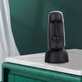 thumbnail image 6 of Easter Island Statue Ahu Ancient Monolith Decoration Accents Moai Head Sculpture for Bedroom Living room and Desktop Ornaments - Black B, 6 of 8