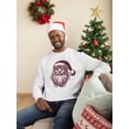 thumbnail image 2 of Jolly Vibes Santa - Christmas Holiday Men's Sweatshirt, 2 of 4