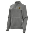 thumbnail image 2 of Women's Antigua Heather Black NASCAR 1964-75 Logo Crush Quarter-Zip Top, 2 of 3