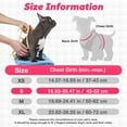 thumbnail image 6 of PcEoTllar No Pull Dog Harness and Leash Set, Adjustable Reflective Step in Dog Harness for Small Dogs, Pink XS, 6 of 7