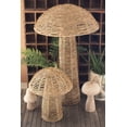 thumbnail image 3 of Set of Two Woven Seagrass Mushrooms, 3 of 7