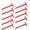 Red, variant on 10 Pcs Nylon Spiral Tent Stakes, Heavy-Duty Windproof Ground Pegs for Camping, Picnic, Beach, Soft Soil & Muddy Terrain – Portable Screw Design for Canopy, Awning