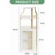 thumbnail image 2 of 5-tier industrial de esquina bar gabinete removable glass rack adjustable estantes glass doors baffle gold finish con light para de esquina wine y liquor almacenamiento, 2 of 8