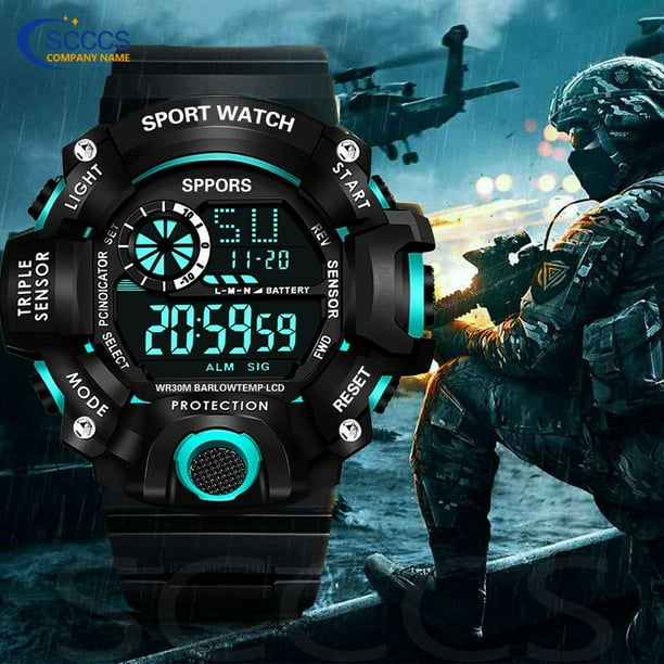 Reloj Deportivo Multifuncional Impermeable Digital Casual Walmart en linea