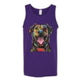 thumbnail image 3 of My Favorite Breed is The One In Need | Colorful Labrador Dog | Dean Russo Art Animal Lover Mens Sleeveless Top, Purple, XL, 3 of 5