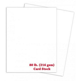 3 Hole Punched White Cardstock – Durable and Thick 80lb (216gsm) Card Stock  | 8.5 x 11 Inches | 50 Sheets per Pack