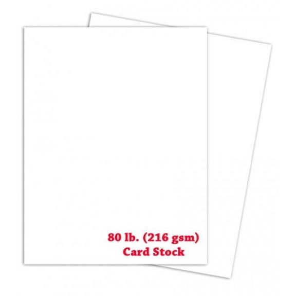 Superfine Printings Heavy Cardstock White | 8.5 x 11 Thick Paper ...