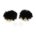 thumbnail image 1 of Accesorios para Casco de Motocicleta Decoración Moño con Cinta Amarilla para Cascos de Motocicleta Bicicleta Esquí Pegatina de Peluche Negra 1 Set, 1 of 6