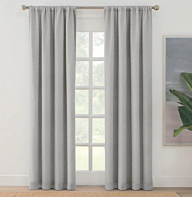 Brookstone Zoey 63" Rod Pocket 100% Blackout Window Curtain Panel