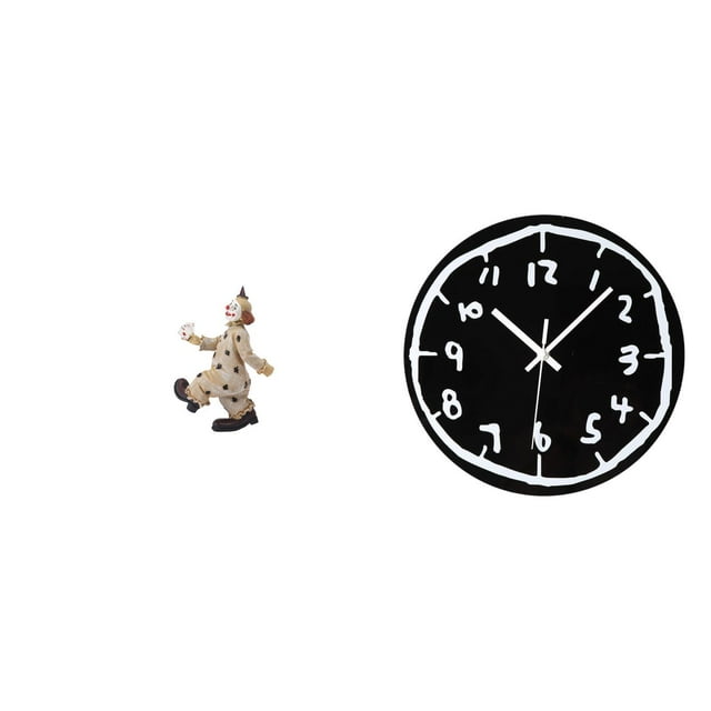 Figuras de , estatua, escultura, adorno de mesa, reloj de pared, silencioso, sin , decorativo, de resina acrílica, ideal para sala de esta
