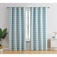 thumbnail image 6 of THD Meadow Buffalo 100% Complete Blackout Thermal Insulated Energy Savings Grommet Curtain Panels, Pair, 6 of 42