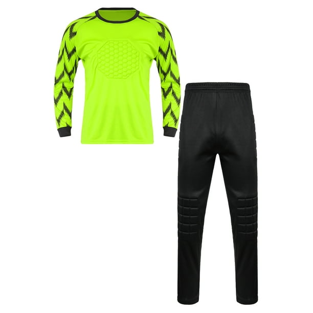 iiniim Boy's Football Soccer Goalie Outfit Goalkeeper Foam Padded