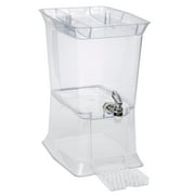 Buddeez Clear Tritan 2.5 Gallon Party Top Beverage Dispenser with Drip Tray