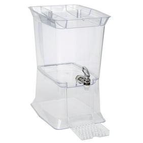 Buddeez Clear Tritan 2.5 Gallon Party Top موزع المشروبات مع صينية بالتنقيط