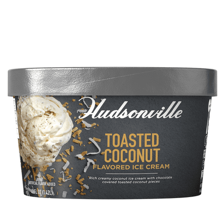 Hudsonville Toasted Coconut Ice Cream, 48 fl oz