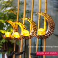 thumbnail image 4 of Luces de jardín decorativas para exteriores con energía solar, diseño de luna y sol, para patio, arte de hierro, iluminación antigua, luces de ambiente, 4 of 6