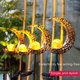 thumbnail image 4 of Luces de jardín decorativas para exteriores con energía solar, diseño de luna y sol, para patio, arte de hierro, iluminación antigua, luces de ambiente, 4 of 6