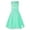 Mint Green, variant on iEFiEL Girls Sequined Lace Chiffon Flower Girl Dress 2 Layers Wedding Birthday Party Dress Red 2