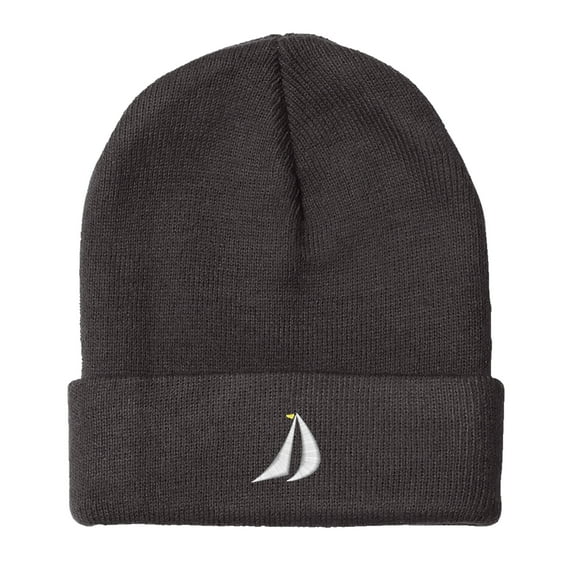 Embroidered SailBoat, Mainsail and Geneo Sailing Logo Hat-EM-0050-Black