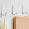 thumbnail image 4 of LACKUST Bathroom Hooks for Shower,5 Pack Towel Hooks/Bathroom Hooks with 2 Adhesive Strips,For Hanging,Adhesive Hooks,Utility Hooks for Organizing Living Room,Dormitory and Bathroom(3ml),White, 4 of 6