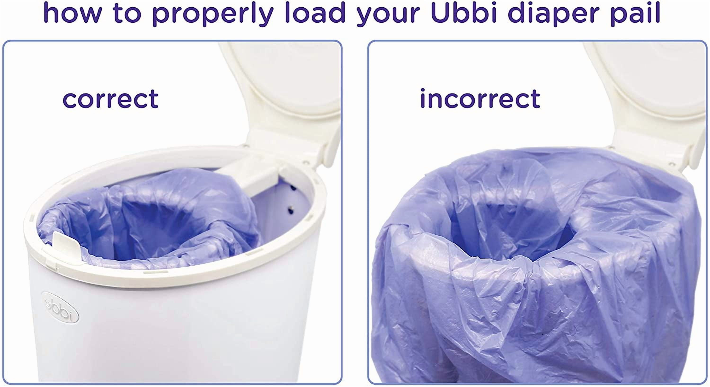 Diaper Pail Plastic Bags, Disposable Baby Waste Bags, 3 Pack, 75 Count, 13-Gallon Bags